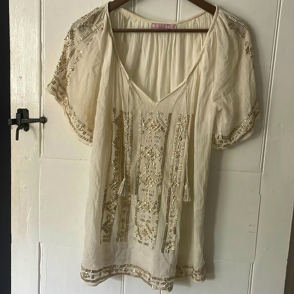 Calypso St. Barth jeweled tunic 😍